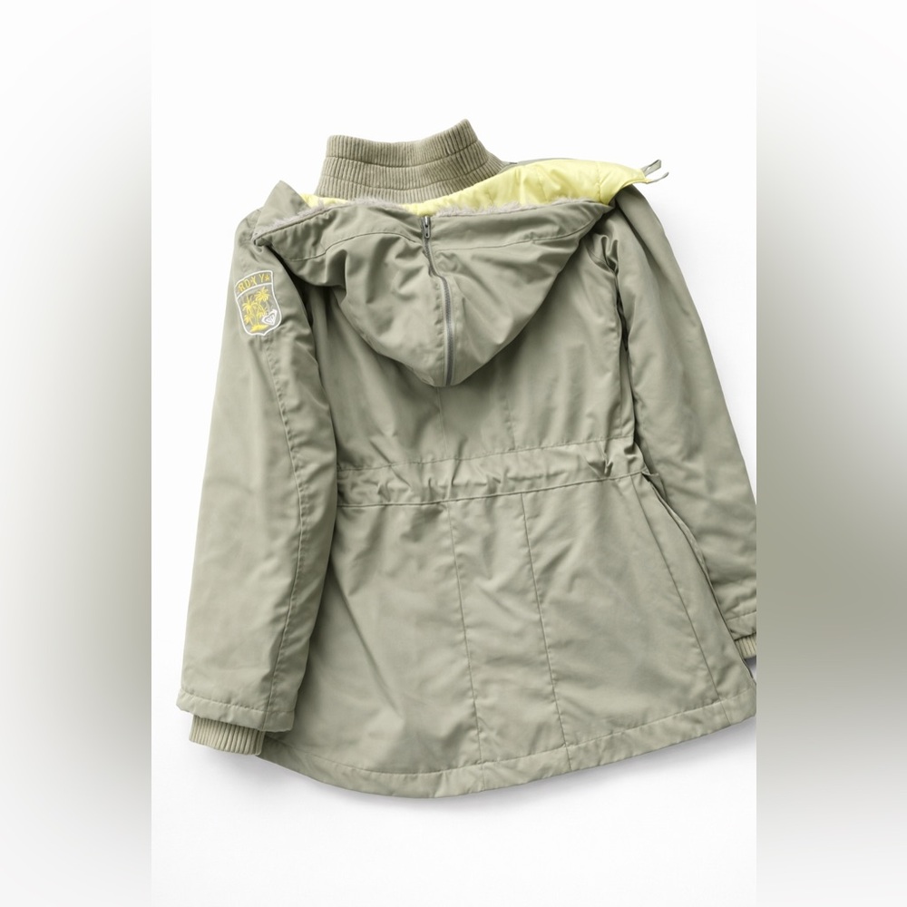 🦓 Roxy Green 3/4 Jacket - Lime - Y2K - Picture 4 of 5